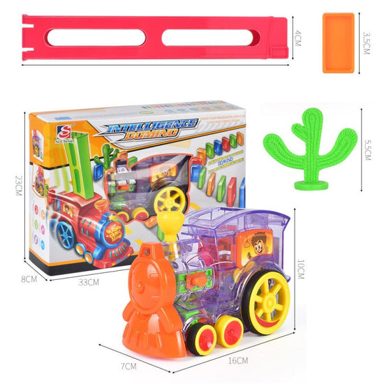 Transparent Domino Toy Train For Children $19.52 Dana Fashion Color: Domino60Pcs Toys & Hobbies Product information: Product material: environmentally friendly raw materials Product size: 7*16* 10CM Packing size: 8*33*23CM Battery required: two AA batteri