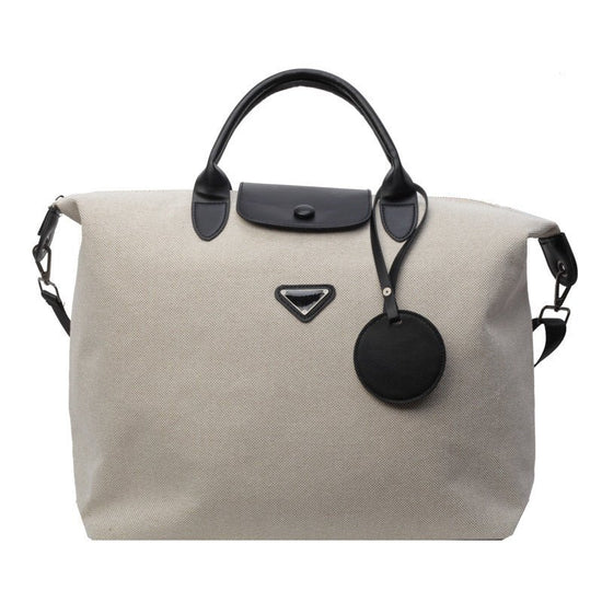 Travel Bag Large Capacity High Sense Lightweight Duffel Bag Travel $58.04 Dana Fashion Color: Black Women's Bags Product information: Lining texture: Polyester Pattern: solid color Applicable scenario: leisure travel Color: brown, black Applicable Gender: