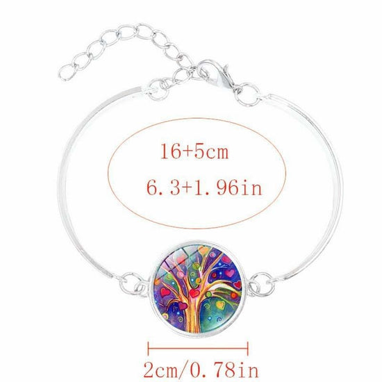 Tree of Life Time Gemstone Earrings Jewelry Necklace Set $19.99 Dana Fashion Style: TZ0175 Women's Accessories [Product Specifications] Necklace pendant pattern diameter 2.cm, bracelet pendant pattern diameter 2.cm, earring pendant pattern diameter 1.4cm