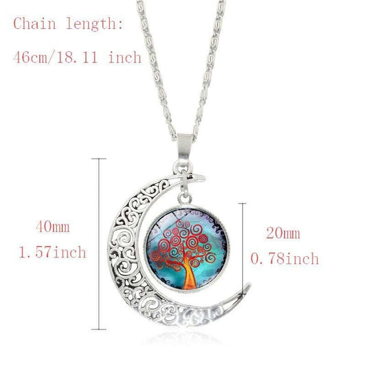Tree of Life Time Gemstone Earrings Jewelry Necklace Set $19.99 Dana Fashion Style: TZ0175 Women's Accessories [Product Specifications] Necklace pendant pattern diameter 2.cm, bracelet pendant pattern diameter 2.cm, earring pendant pattern diameter 1.4cm