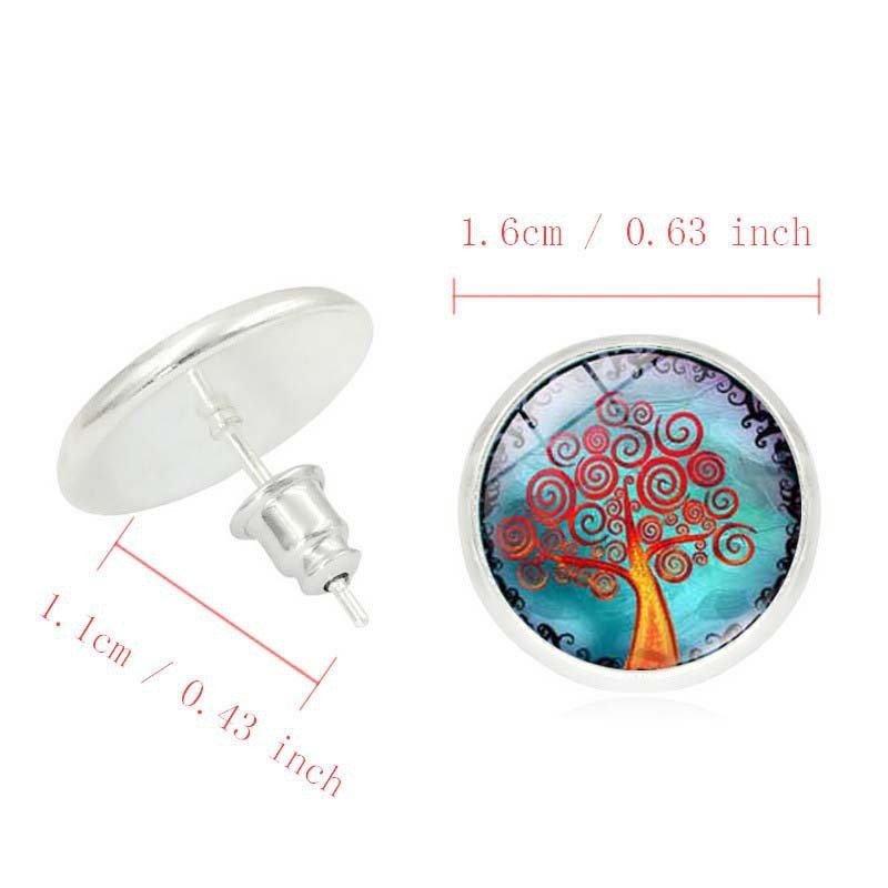 Tree of Life Time Gemstone Earrings Jewelry Necklace Set $19.99 Dana Fashion Style: TZ0175 Women's Accessories [Product Specifications] Necklace pendant pattern diameter 2.cm, bracelet pendant pattern diameter 2.cm, earring pendant pattern diameter 1.4cm