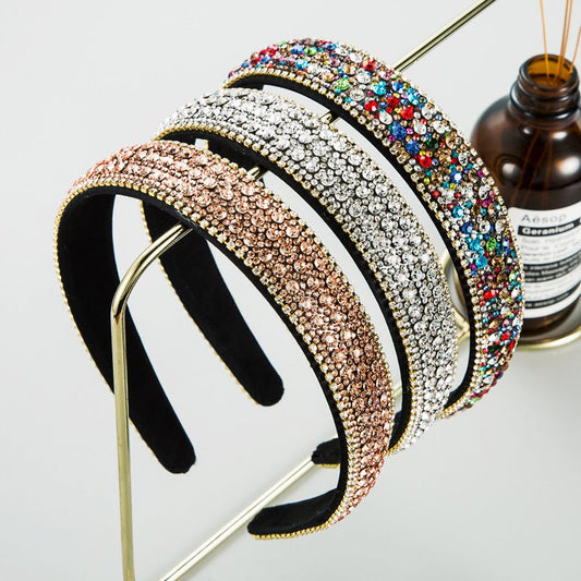 Trendy Colorful Diamond Non-slip Headband Women's Simple $15.00 Dana Fashion Color: Black Women's Accessories Product information: Treatment Process: Diamond Color: white, black, colorful, brown, pink, Rainbow, Pearl Applicable people: women Material: clo