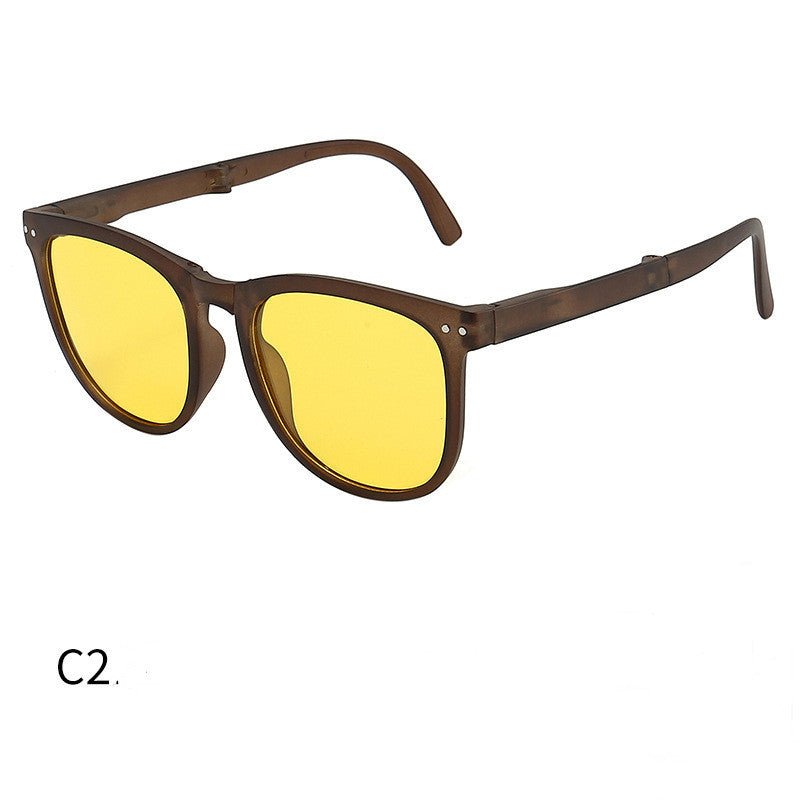 Trendy Foldable Sunglasses For Women TR Polarized Folding Sun Glasses $11.00 Dana Fashion Color: Amber Coffee style: No case Glasses degree: Polarized light Women's Accessories Overview: 1. Ultralight Comfy Material Frame: Ideal fit ensures that our sungl