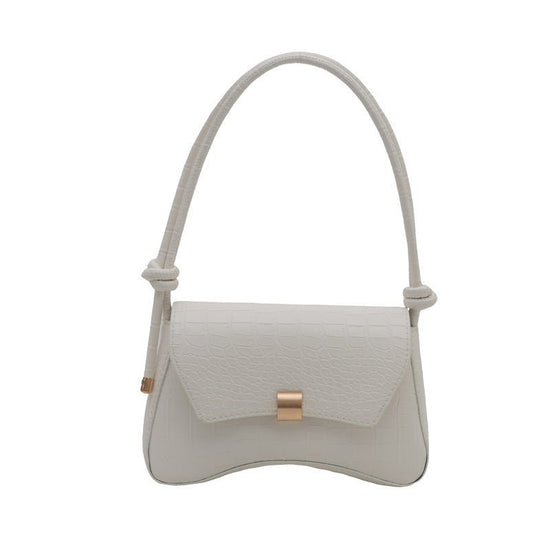 Trendy Retro Lock Simple Underarm Small Square Shoulder Bag $21.97 Dana Fashion Color: Black Women's Bags Product information: Lining texture: no lining Color: brown, black, red, white Outer bag type: clamshell bag Hardness: soft Material: PU Suitcase sha