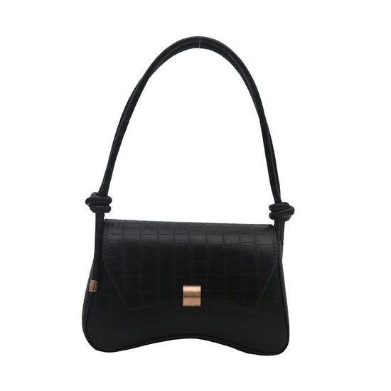 Trendy Retro Lock Simple Underarm Small Square Shoulder Bag $21.97 Dana Fashion Color: Black Women's Bags Product information: Lining texture: no lining Color: brown, black, red, white Outer bag type: clamshell bag Hardness: soft Material: PU Suitcase sha