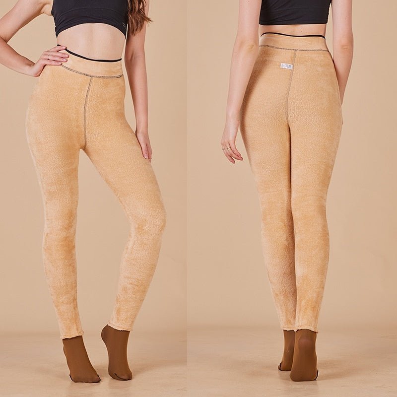 True See-through Fleece-lined Thick Leggings $28.00 Dana Fashion Color: Black And Dark Coffee Size: 200g Suitable For 40to80kg Women's clothing Product information: Pattern: solid color Fabric name: Nylon Color: black see-through crotch, black transparent