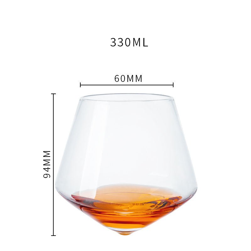 Tumbler Wine Glass Crystal Handmade Wine Glass Foreign Wine Glass $22.15 Dana Fashion style: E Dana's Kitchen Product information: Material: crystal Glass capacity: 301mL (inclusive)-400mL (inclusive) Type: Whiskey glass Manual: yes Product description: C