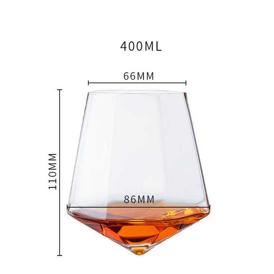 Tumbler Wine Glass Crystal Handmade Wine Glass Foreign Wine Glass $22.15 Dana Fashion style: A Dana's Kitchen Product information: Material: crystal Glass capacity: 301mL (inclusive)-400mL (inclusive) Type: Whiskey glass Manual: yes Product description: C
