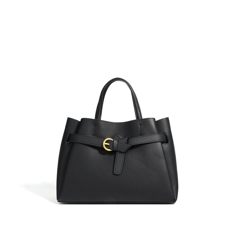 Tuscan Authentic Leather Tactile Feel First Layer Cowhide Mummy Bag $120.00 Dana Fashion Color: Black Women's Bags Product information: Lining texture: polyester cotton Applicable scenario: Daily configuration Color: black, white, khaki, Linen Blue, Brown