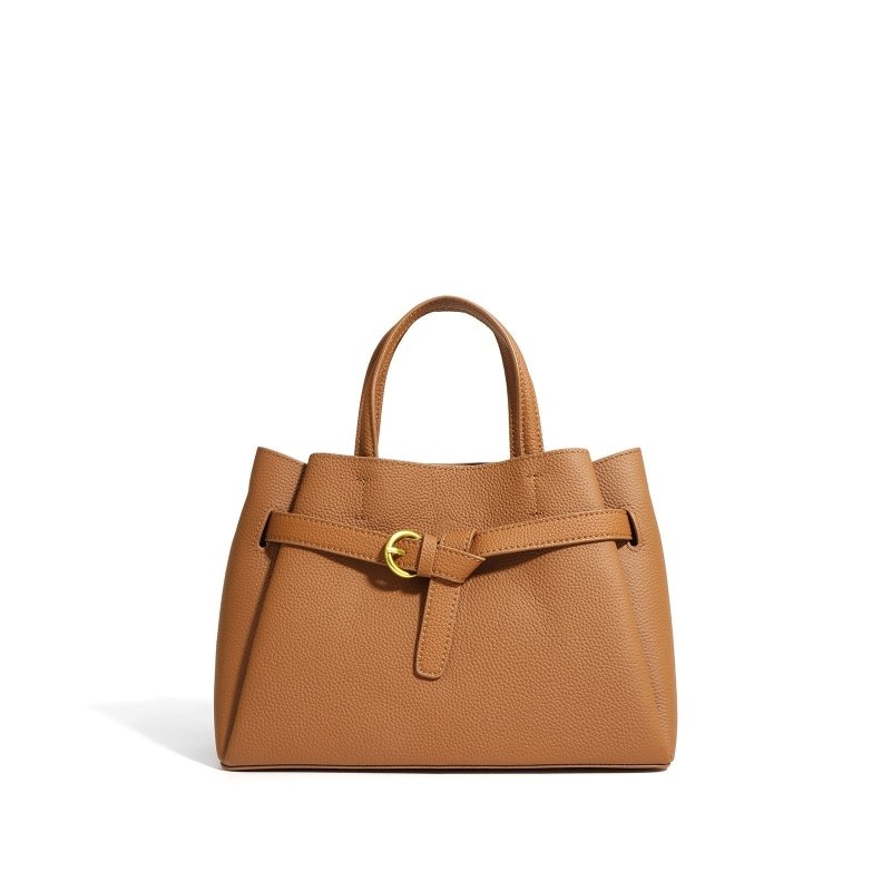 Tuscan Authentic Leather Tactile Feel First Layer Cowhide Mummy Bag $120.00 Dana Fashion Color: Brown Women's Bags Product information: Lining texture: polyester cotton Applicable scenario: Daily configuration Color: black, white, khaki, Linen Blue, Brown