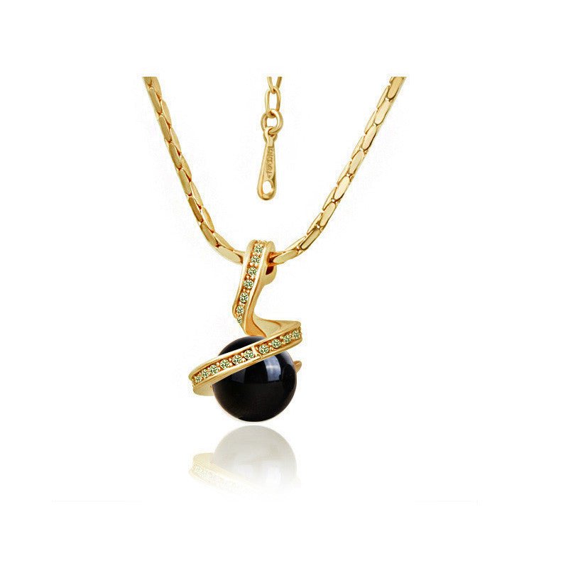 Twisted snake pearl $19.99 Dana Fashion Style: Necklace Color: Gold black Women's Accessories Material: Alloy