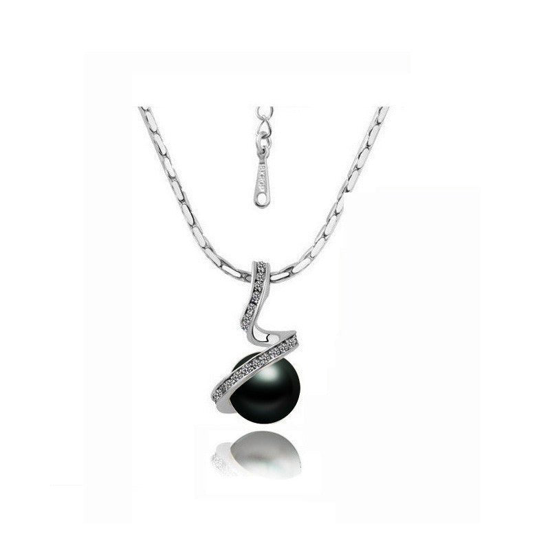 Twisted snake pearl $19.99 Dana Fashion Style: Necklace Color: Silver black Women's Accessories Material: Alloy