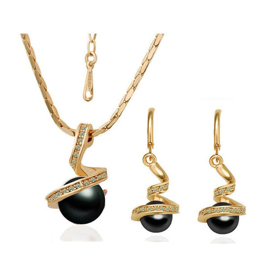 Twisted snake pearl $19.99 Dana Fashion Style: Earrings Color: Glod white Women's Accessories Material: Alloy