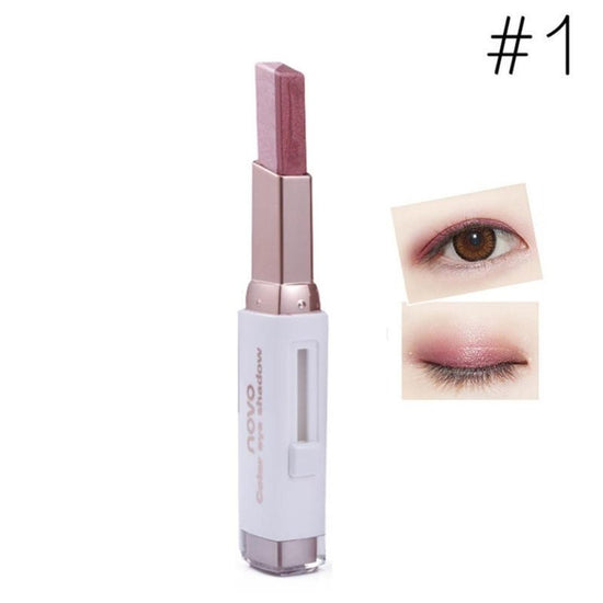 Two-color gradient eye shadow stick $15.21 Dana Fashion Net Weight: 1style makeup Features: Two-color combination, soft skin, natural smudge, - smear for easy interpretation of changeable style Open method: Take the metal cover first, then push the right
