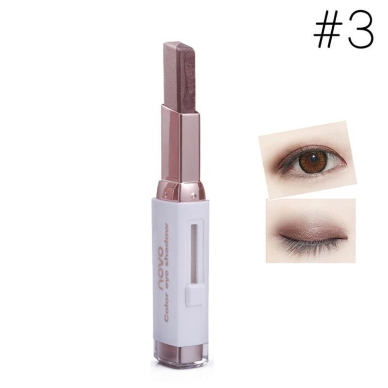 Two-color gradient eye shadow stick $15.21 Dana Fashion Net Weight: 3style makeup Features: Two-color combination, soft skin, natural smudge, - smear for easy interpretation of changeable style Open method: Take the metal cover first, then push the right