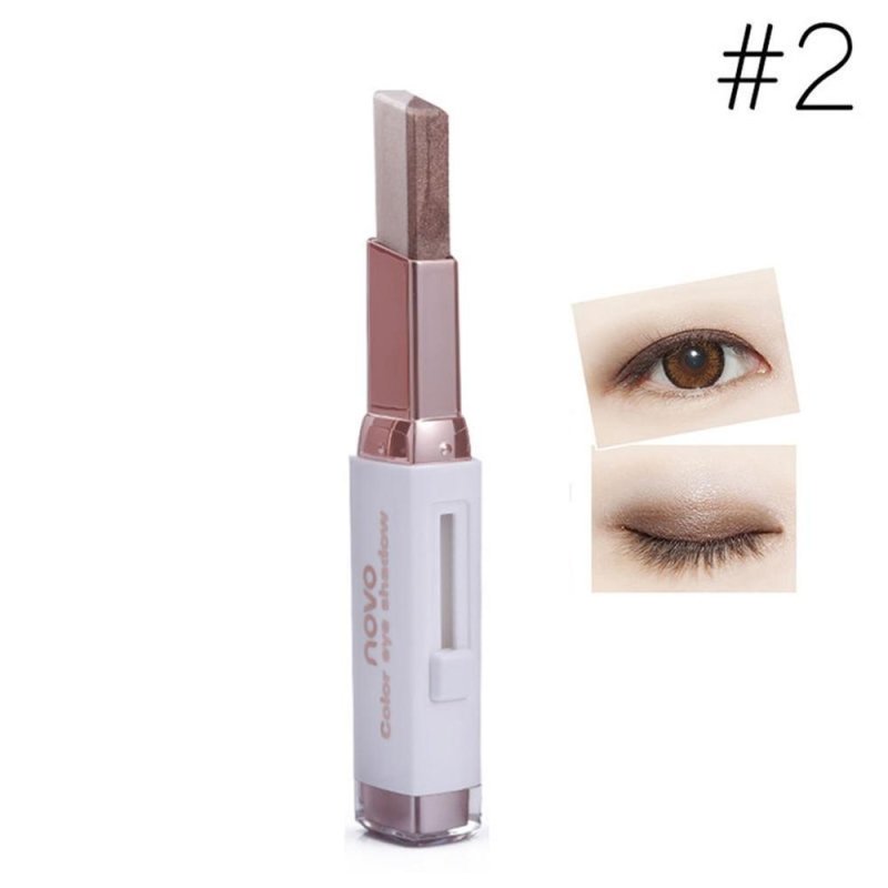 Two-color gradient eye shadow stick $15.21 Dana Fashion Net Weight: 2style makeup Features: Two-color combination, soft skin, natural smudge, - smear for easy interpretation of changeable style Open method: Take the metal cover first, then push the right