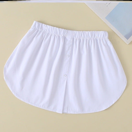 Two Fake White Skirts Inside The Curtain $30.50 Dana Fashion Color: 1style Size: 2XL Women's clothing Product information: Main fabric composition: Mulberry silk Main fabric ingredient content: 10% or less Skirt length: mid skirt Color: C20—H—white, U15—L
