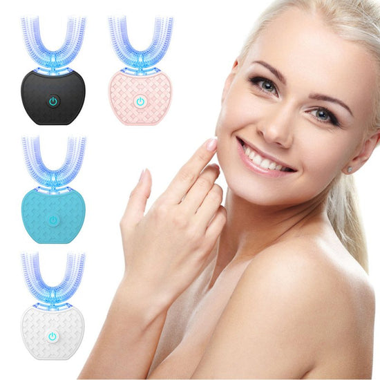 U-shaped lazy ultrasonic electric toothbrush $129.98 Dana Fashion Color: Black Beauty Tools According to the research and development of various tooth structures in the oral cavity, it is more suitable for the teeth (incisors, canines, molars, cheek teeth
