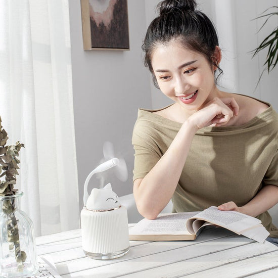 Ultrasonic Air Humidifier for Home Office Cartoon Rabbit 250ML USB Essential Oil Diffuser LED Light Lamp $39.15 Dana Fashion Color: Beige style: Without Fan Beauty Tools Overview ♥ product features: fine skin, two-spray mode, ambient night light, quiet wo