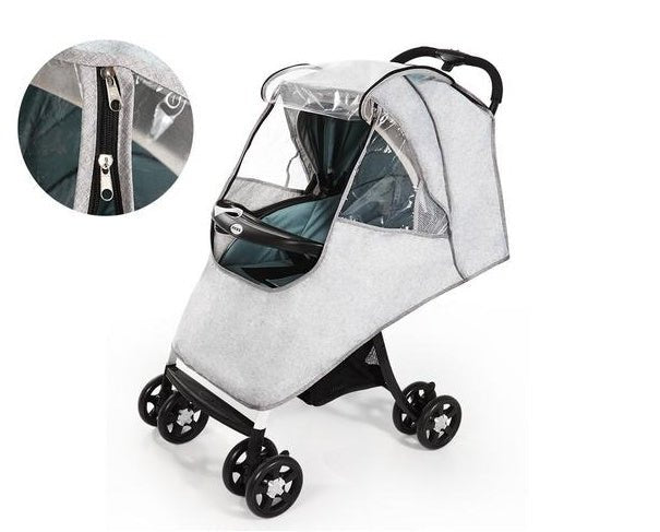 Universal Baby Stroller Warm And Rainproof Cover $32.18 Dana Fashion Color: gray Baby & Mother Overview: Lightweight and easy for storage. Rainproof and highly comfortable. Nonslip handle and pedal. Specification: Material: waterproof cationic linen Size: