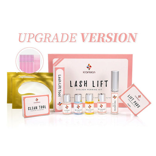 Upgrade Version Lash Lift Kit ICONSIGN Lifting Perm Eyelash Eyes Makeup Tools $113.09 Dana Fashion Color: Same as Photos makeup Upgrade Version Lash Lift Kit Lifting Eyelashes Lashes Perm And Can Do Your Logo Keep 6 weeks of curled lashes without falsies,