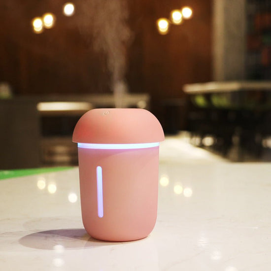 USB charging household air purifier multifunctional water replenishing instrument fan, night light three in one mushroom humidifier $30.50 Dana Fashion Color: Coffee Product specification: Built Beauty Tools 1