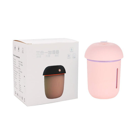USB charging household air purifier multifunctional water replenishing instrument fan, night light three in one mushroom humidifier $30.50 Dana Fashion Color: Coffee Product specification: Built Beauty Tools 1