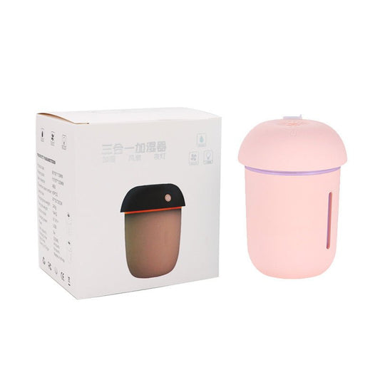 USB charging household air purifier multifunctional water replenishing instrument fan, night light three in one mushroom humidifier $30.50 Dana Fashion Color: Coffee Product specification: Built Beauty Tools 1