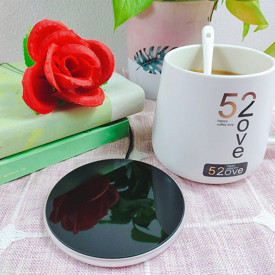 USB Coffee Mug Cup Warmer Milk Tea Water Cup Heating Electric Touch Pad Temperature Adjustable Hot Tea Maker Heater Warmer $35.50 Dana Fashion Color: Black Electrical outlet: TypeC Dana's Kitchen Emphasize: 1. The product only includes the heating coaster