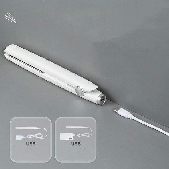 Usb Interface Mini Hair Curler And Straightener Dual-use Hair Curler $34.74 Dana Fashion power: White Beauty Tools Product information: Rated Voltage: 100~240V Rated frequency: 50Hz Rated Power: 16W Applicable hair style: straight hair/curly hair/Bangs/in
