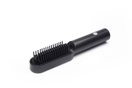 USB Portable Hot Air Comb Rechargable Professional Hair Dryer Brush 2 In1 Mini Hair Straightener Curler Brush Hair Styler $22.27 Dana Fashion Color: Black Electrical outlet: USB style: 2600MAH battery Beauty Tools Product information: 1. 25W power 2. 1865