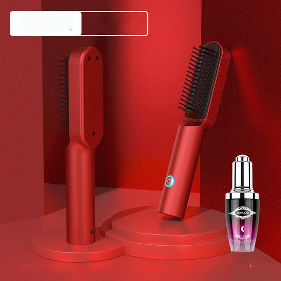 USB Portable Hot Air Comb Rechargable Professional Hair Dryer Brush 2 In1 Mini Hair Straightener Curler Brush Hair Styler $35.41 Dana Fashion Color: Ferrari Red Suit Electrical outlet: USB style: 4000MAH battery Beauty Tools Product information: 1. 25W po