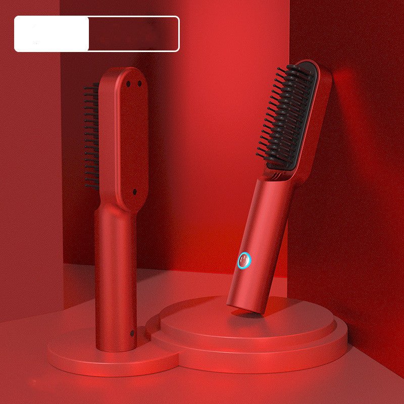 USB Portable Hot Air Comb Rechargable Professional Hair Dryer Brush 2 In1 Mini Hair Straightener Curler Brush Hair Styler $40.28 Dana Fashion Color: Ferrari red Electrical outlet: USB style: 4000MAH battery Beauty Tools Product information: 1. 25W power 2