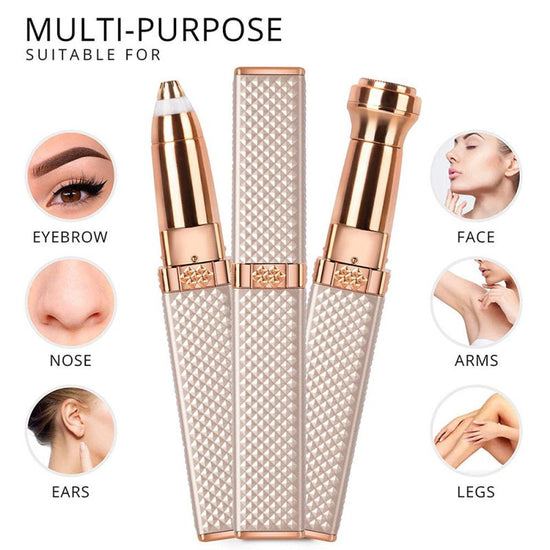 USB Rechargeable Lipstick Shaver 2 in 1 Ladies Eyebrow Trimmer $50.47 Dana Fashion Color: Silver Beauty Tools Overview： USB Rechargeable CE FCC MSDS Electric Eyebrow Trimmer Razor Epilator Lady Shaver Eyebrow Hair Remover Eyebrow Trimmer Specification： [P