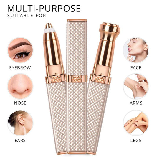USB Rechargeable Lipstick Shaver 2 in 1 Ladies Eyebrow Trimmer $50.47 Dana Fashion Color: Silver Beauty Tools Overview： USB Rechargeable CE FCC MSDS Electric Eyebrow Trimmer Razor Epilator Lady Shaver Eyebrow Hair Remover Eyebrow Trimmer Specification： [P