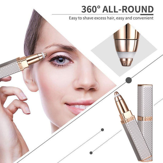 USB Rechargeable Lipstick Shaver 2 in 1 Ladies Eyebrow Trimmer $50.47 Dana Fashion Color: Silver Beauty Tools Overview： USB Rechargeable CE FCC MSDS Electric Eyebrow Trimmer Razor Epilator Lady Shaver Eyebrow Hair Remover Eyebrow Trimmer Specification： [P