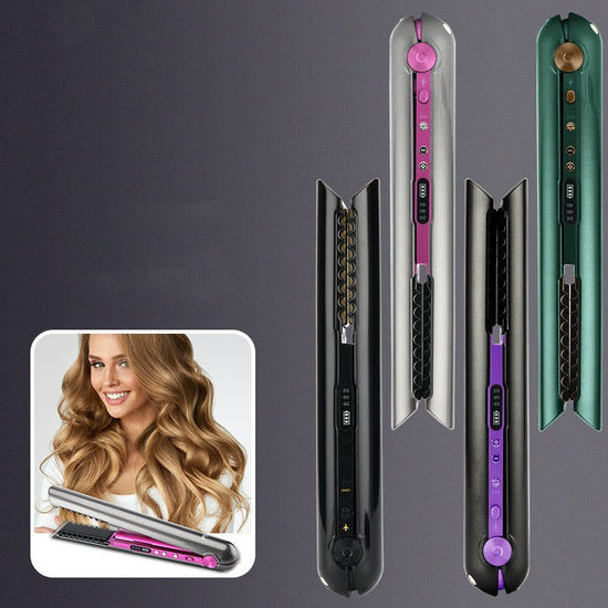 USB Wireless Charging Hair Straightener Comb $55.00 Dana Fashion Color: Purple Electrical outlet: USB Beauty Tools Product information: Diameter of the heat conductor: 16MM-20MM Product category: roll and straight dual-use Power supply mode: USB cable TYP