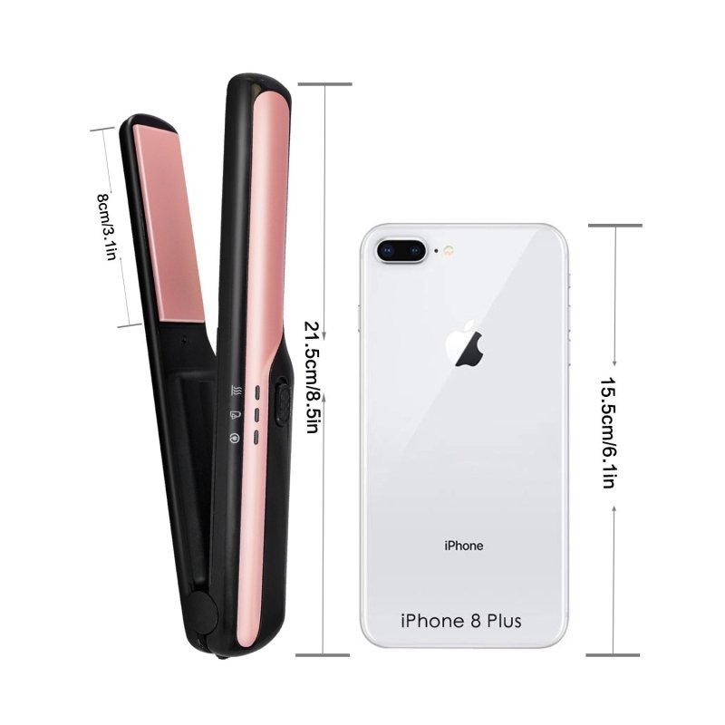 USB wireless charging hair straightener $47.76 Dana Fashion Color: Black Beauty Tools Product Category: Hair Straightener Applicable hair: wet and dry Heat conductor material: tourmaline ceramic Diameter of heat conductor: 15mm or less Best modeling time:
