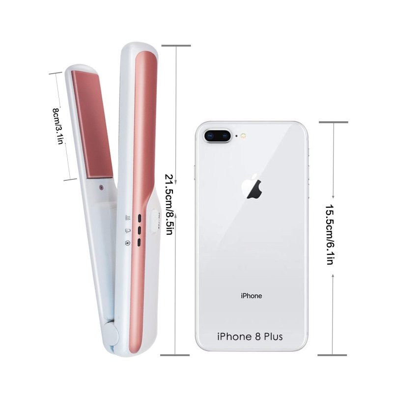 USB wireless charging hair straightener $47.76 Dana Fashion Color: White Beauty Tools Product Category: Hair Straightener Applicable hair: wet and dry Heat conductor material: tourmaline ceramic Diameter of heat conductor: 15mm or less Best modeling time: