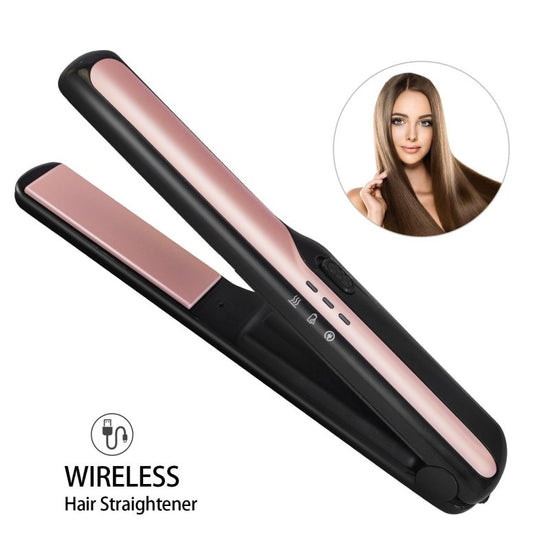 USB wireless charging hair straightener $47.76 Dana Fashion Color: Black Beauty Tools Product Category: Hair Straightener Applicable hair: wet and dry Heat conductor material: tourmaline ceramic Diameter of heat conductor: 15mm or less Best modeling time: