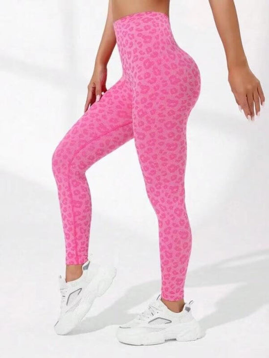 V Waist Double Hip Lifting Leopard Print Yoga Pants Women $32.50 Dana Fashion Color: Gray Size: L Women's clothing Product information: Color: gray, Rose, pink Size: S,M,L Lining ingredient content: 90 Applicable scenarios: running, fitness and bodybuildi