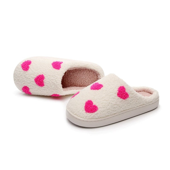 Valentine's Day Warm Indoor Love Cotton Slippers $27.60 Dana Fashion Color: Black Red Size: 36to37 Women's clothing Product information: Color: cotton slippers-little love (white powder), cotton slippers-little love (white red), cotton slippers-little lov