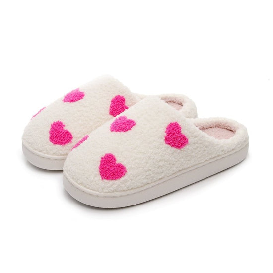 Valentine's Day Warm Indoor Love Cotton Slippers $27.60 Dana Fashion Color: Black Red Size: 36to37 Women's clothing Product information: Color: cotton slippers-little love (white powder), cotton slippers-little love (white red), cotton slippers-little lov