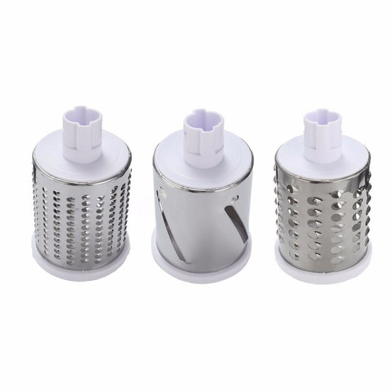 Vegetable Cutter Round Mandoline Slicer Potato Julienne Carrot Grater Cheese $35.50 Dana Fashion Color: Blue green warehouse: China Dana's Kitchen Overview: - Constructed with ABS, AS, rubber and stainless steel materials,environmental friendly, non-toxic
