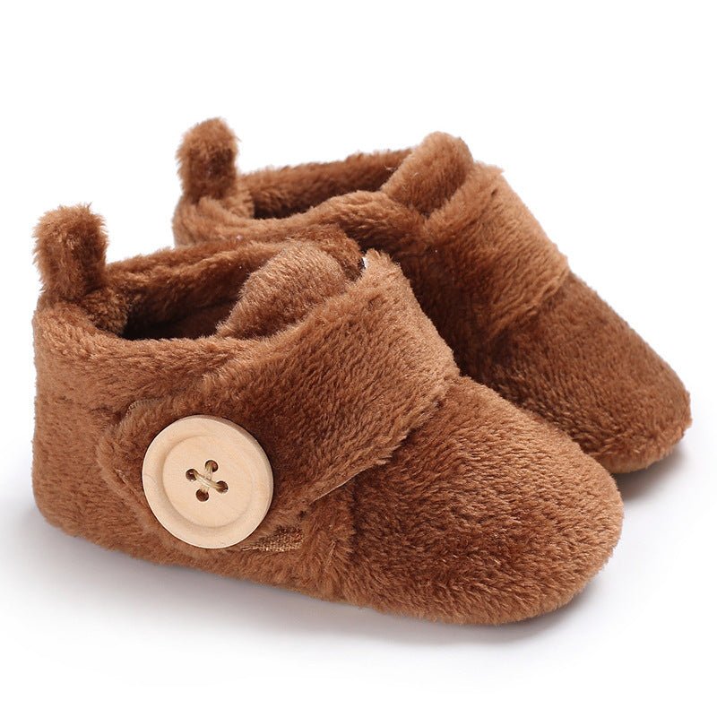 Velcro baby shoes soft soled walking shoes $15.25 Dana Fashion Color: Blue Size: 11CM Baby & Mother Product category: walking shoes Applicable gender: Male / female Upper material: Coral / polar fleece Suitable season: Winter Style: Leisure Function: keep