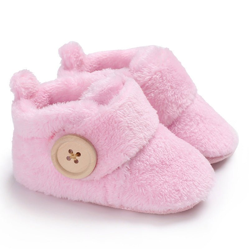 Velcro baby shoes soft soled walking shoes $15.25 Dana Fashion Color: Pink Size: 11CM Baby & Mother Product category: walking shoes Applicable gender: Male / female Upper material: Coral / polar fleece Suitable season: Winter Style: Leisure Function: keep