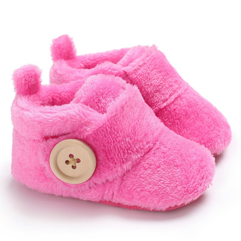 Velcro baby shoes soft soled walking shoes $15.25 Dana Fashion Color: Watermelon Red Size: 11CM Baby & Mother Product category: walking shoes Applicable gender: Male / female Upper material: Coral / polar fleece Suitable season: Winter Style: Leisure Func