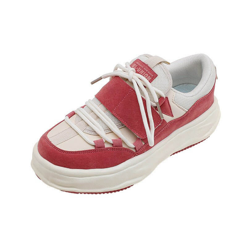 Velcro Dissolving Girls Lace-Up Sneakers $70.50 Dana Fashion Color: Pink Size: 36 Women's shoes Product information: Size: 36-inner length about 230, 37-inner length about 235, 38-inner length about 240, 39-inner length about 245, 40-inner length about 25