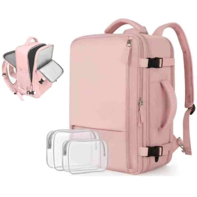 Versatile Backpack For Girls' Storage $89.00 Dana Fashion Color: 8026 Pink Women's Bags Product information: Color classification: 8026# beige, 8026# black, 8026# pink, 8026# gray, 8026# starry gray with pink, 2268 pink upgrade, 2268 black upgrade, 2268 m