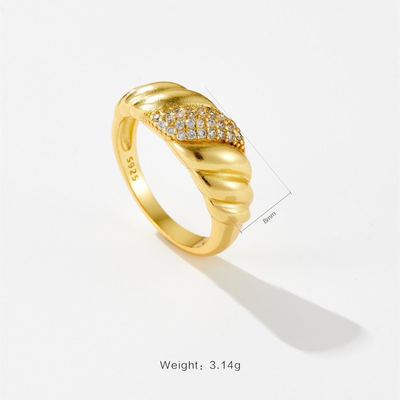 Versatile Design Geometric Irregular Spiral Ring $39.90 Dana Fashion Color: 18K Gold TTR36 Size: No 6 Women's Accessories Product information: Type: Ring Treatment Process: Electroplating Color: Platinum-TTR36,18K gold-TTR36 Size: no.6, no.7, no.8 Style: